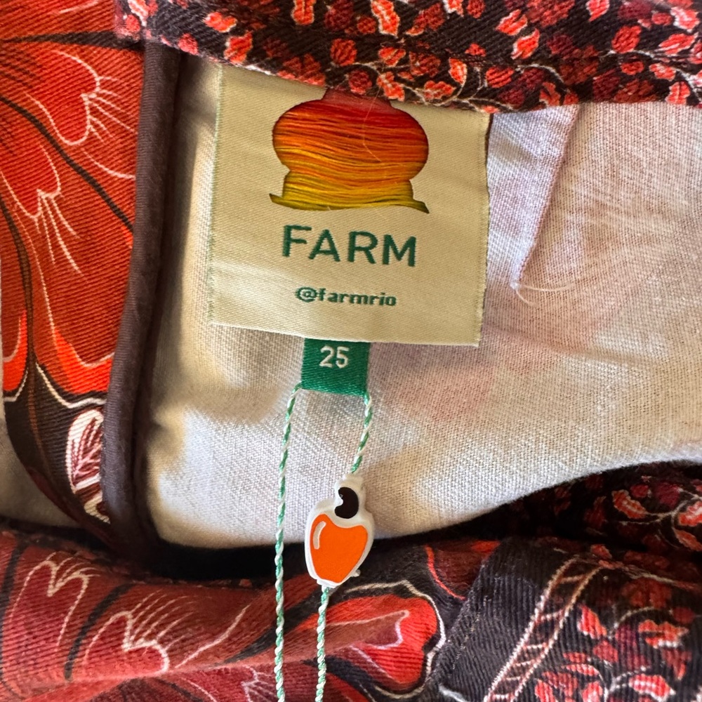 Farm Rio Gigi Wrap effect floral Print Size 25 NWT - Picture 13 of 16